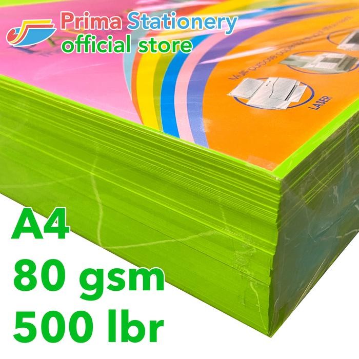 

Paperfine Kertas HVS Warna A4 IT 230 Parrot Rim isi 500 lbr [TC]