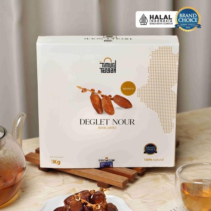 

Pilihan- Timur Tengah Kurma Tunisia Tangkai 1 Kg Premium Deglet Noor Dates Branch Premium