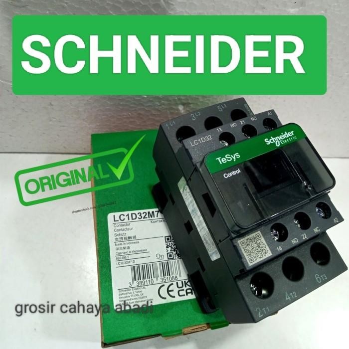 Kontaktor Schneider Lc1D32M7 220Vac 50A 3Phase/Kontaktor Schneider Original/Kontaktor 50 Amper