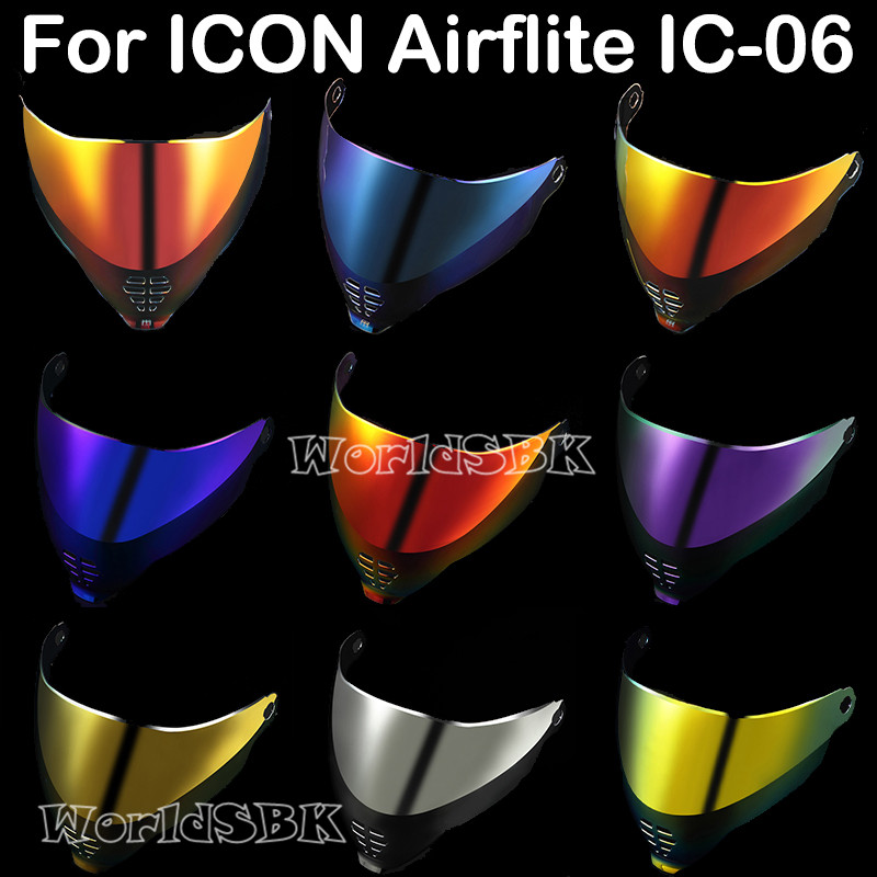 Motorcycle ICON Airflite Visor Shield Fliteshield Mirrored Airflite