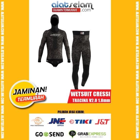 Wetsuit Cressi TRACINA Ultraspan V1.8 /Pakaian Spearfishing/Freediving