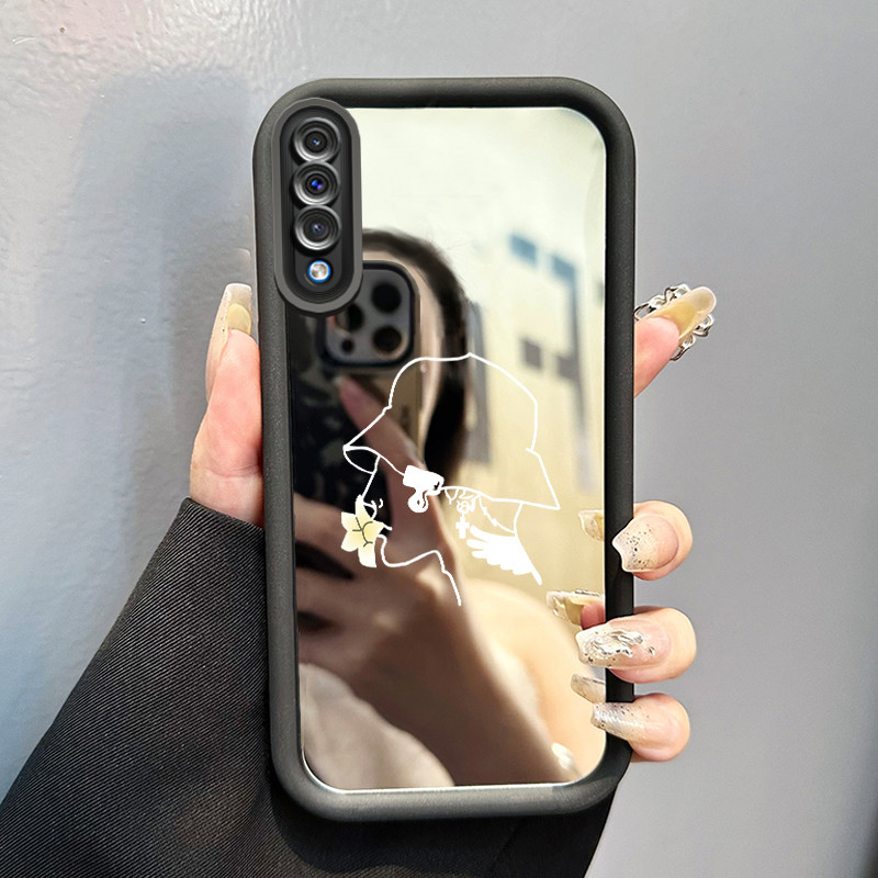 Casing Hp Samsung Galaxy A50 A50s A30s Case Casing Gambar patung pola Kesing HP Cesing cermin Kasing