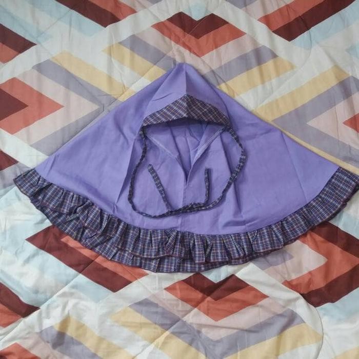 Pilihan- Seragam Muslim Anak Tk / Baju Muslim Gamis Tk Ungu Rompi Kotak