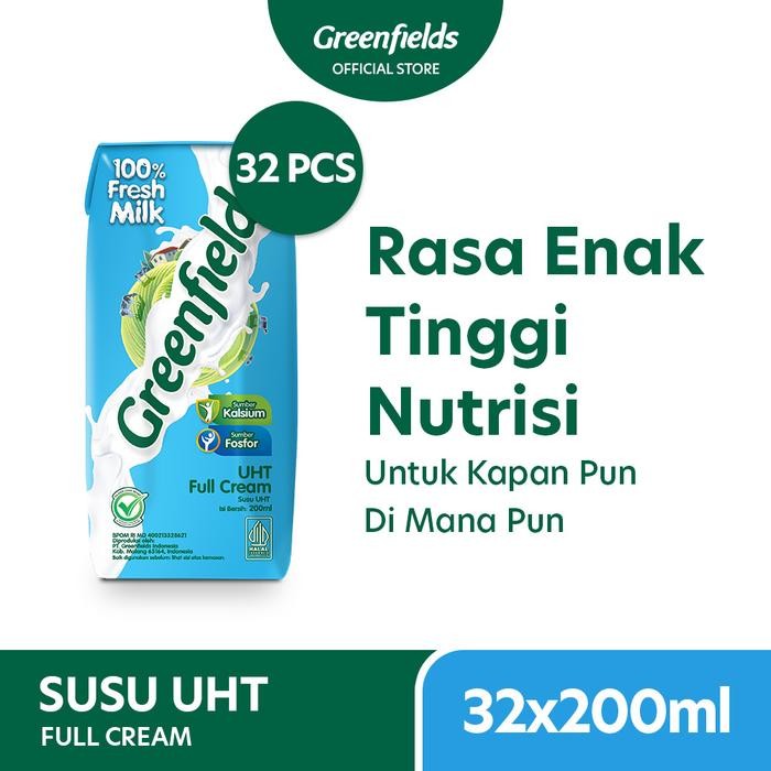 

Pilihan- [Lebih Hemat] Susu Greenfields Uht Full Cream 200Ml X 1 Karton