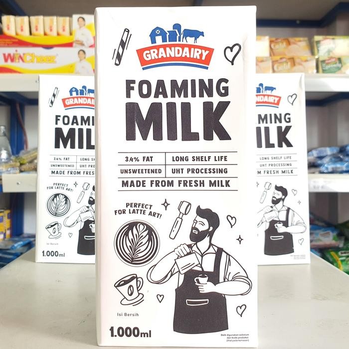 

Pilihan- Susu Grandairy Foaming Milk 1Liter / Susu Uht Fullcream Granddairy 1Lt