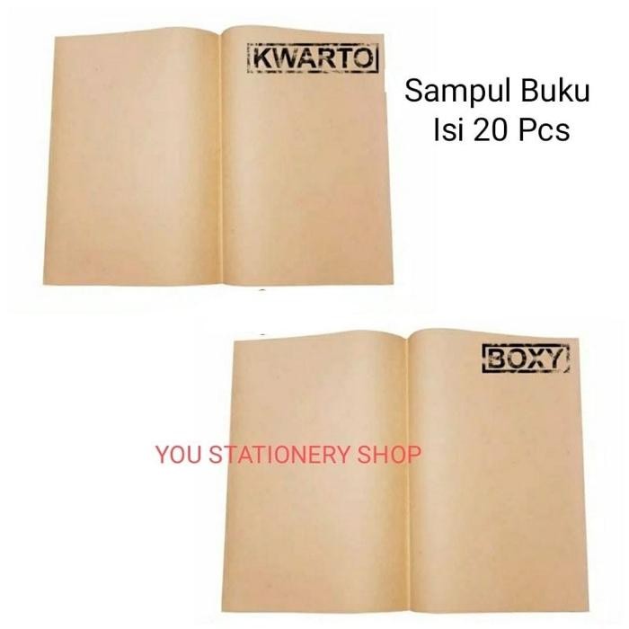 

New Sampul Buku Coklat Kwarto - Boxy (1Pack Isi 20 Lbr)