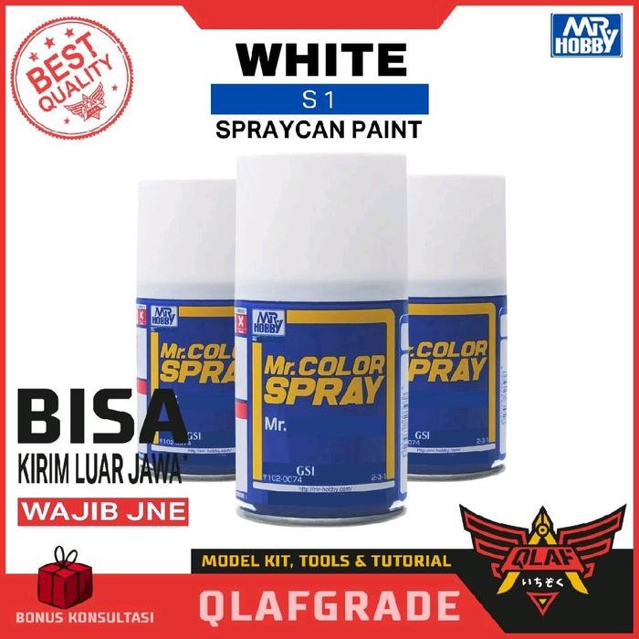 

WHITE S1 Mr Color Spray / cat gundam model kit spray can spraycan