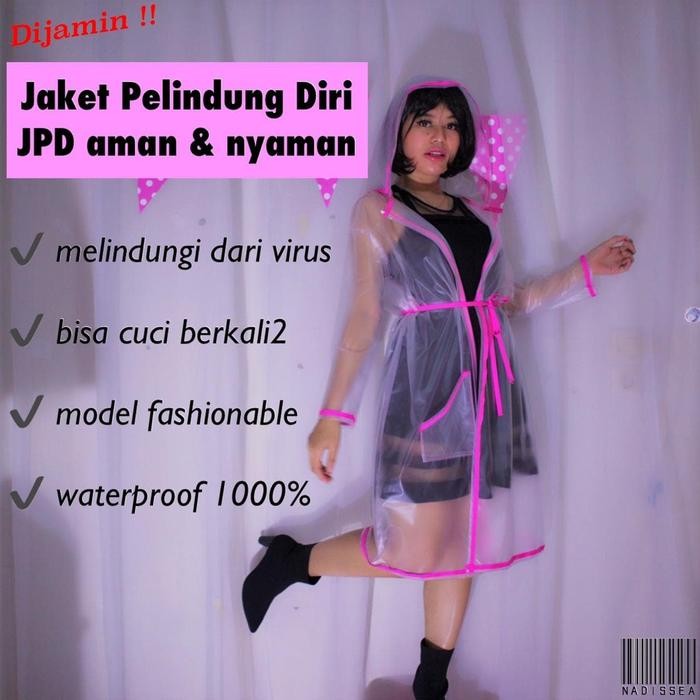 ASLI nadiSSE JAKET PELINDUNG DIRI ANTI VIRUS BAHAN ORIGINAL SUPER ADEM 100% READY STOCK