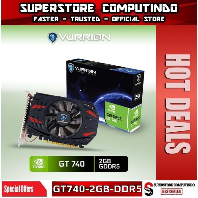 Terlaris Vga Nvidia Vurrion Gt 740 / Gt740 2Gb Ddr5 128-Bit