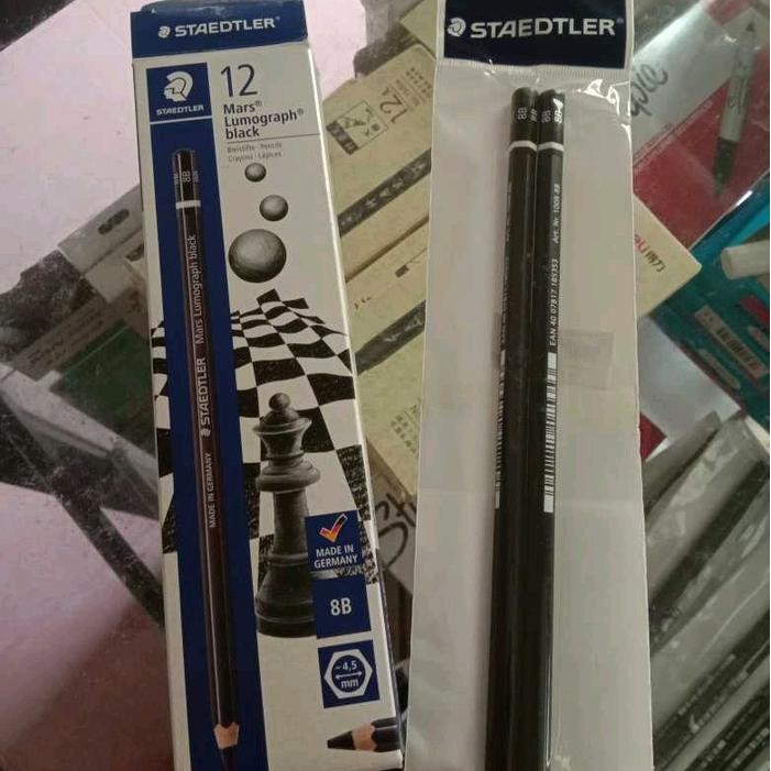 OJ ECER SATUAN pensil 8B staedtler penebal