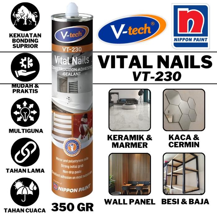 Pilihan- No More Nails Vital Lem Anti Paku Bukan No More Nails DextoneVital