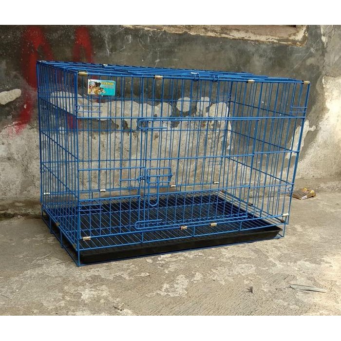 Kandang lipat besi kucing kelinci Anjing musang monyet