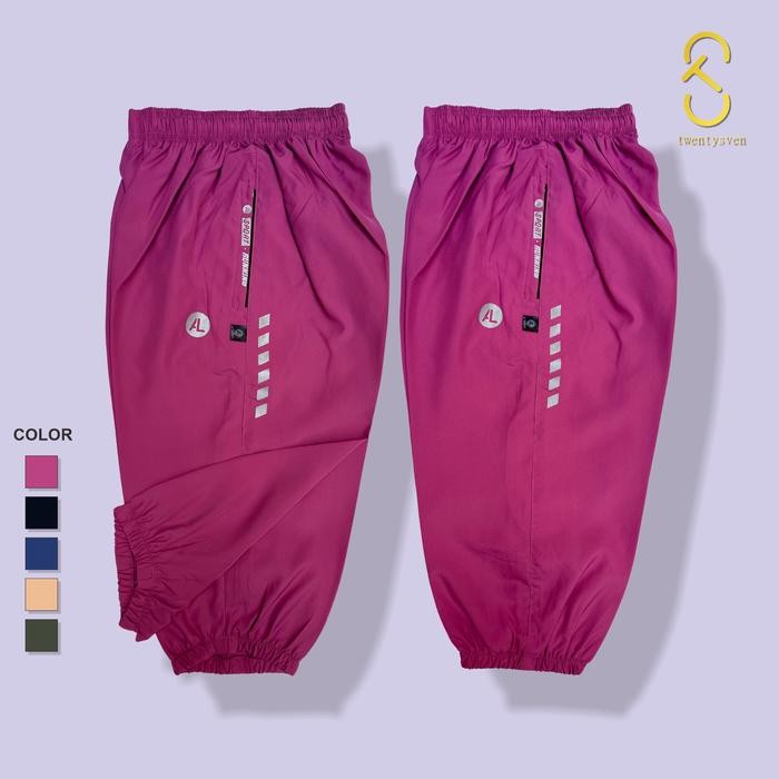 Pilihan- Celana Jogger Parasut 7/8 Wanita Pria Dewasa Bahan Despo - Celana Olahraga Senam