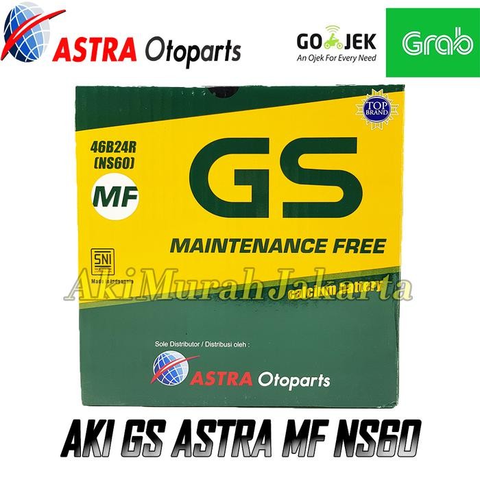 Gs Mf Astra Aki Mobil Suzuki Swift Ns60 - 45Ah Aki Kering