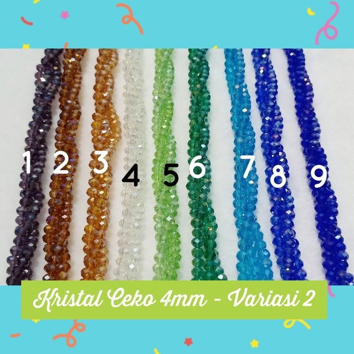 

New Kristal Ceko Transparan 4mm - Variasi 2