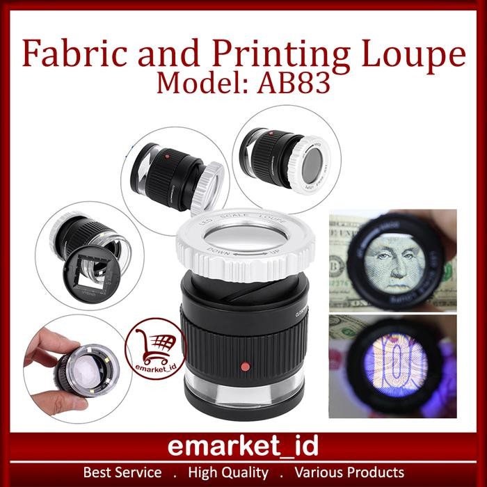 

SALE Kaca Pembesar Kain dan Percetakan AB83 / Fabric and Printing Loupe