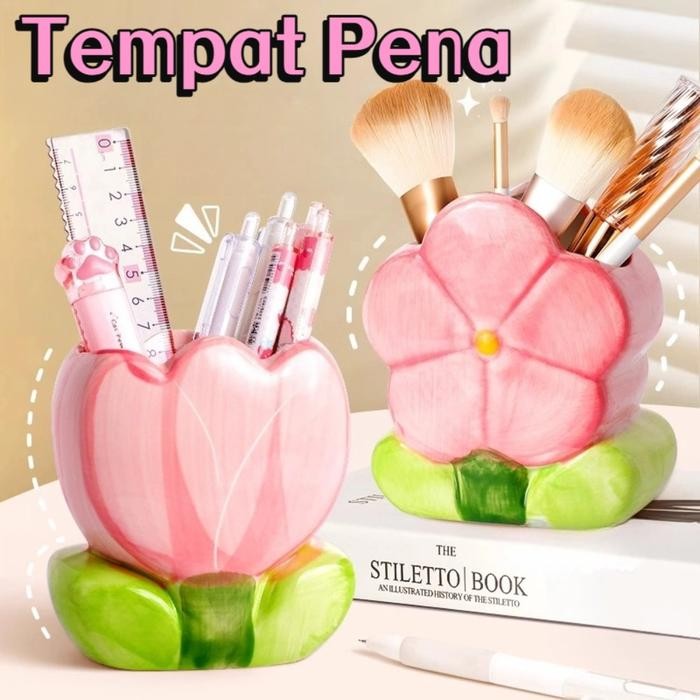 

HOT SALE! Keramik Tempat Pensil Meja Kotak Penyimpanan Kotak Penyimpanan Bunga Kotak Penyimpanan