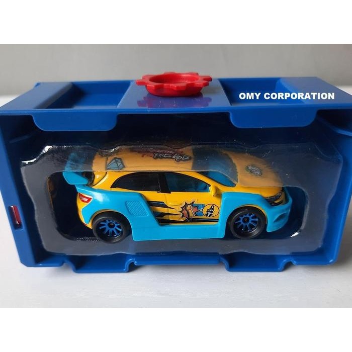 Pilihan- Diecast Mobil Skala 1:64 Majorette Renault Megane Bilstein Kuning Majorette Pomade