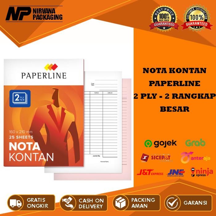 

New NOTA KONTAN BESAR 2 PLY 2PLY PAPERLINE RANGKAP 2 / B2 PPL