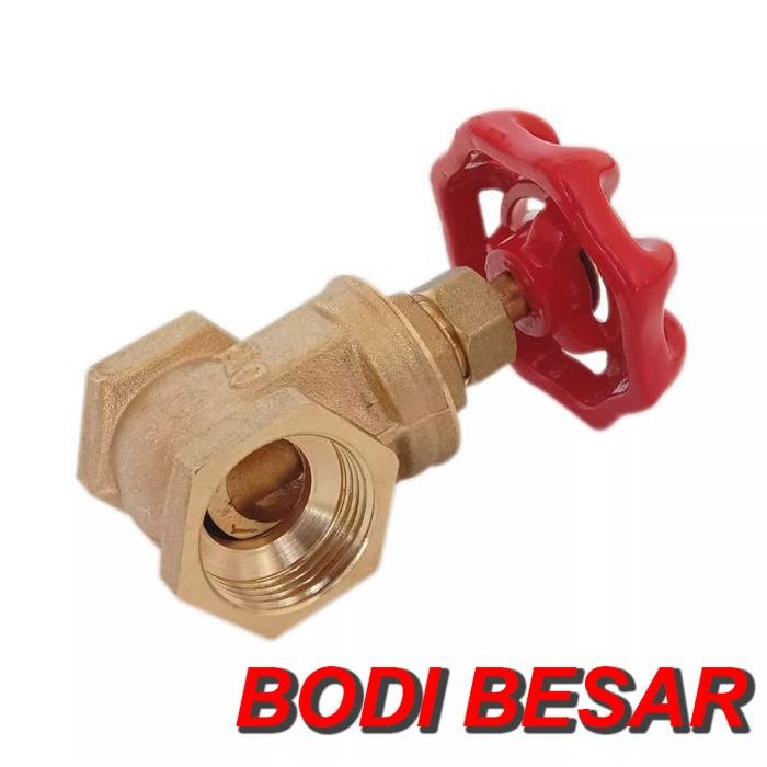 Stop Kran 1/2 inch Kuningan FLO Gate Valve 1/2 dim
