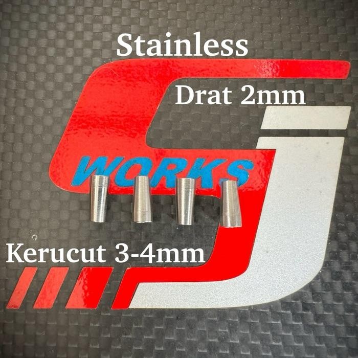 MJ Spacer Drat Kerucut, Stainless