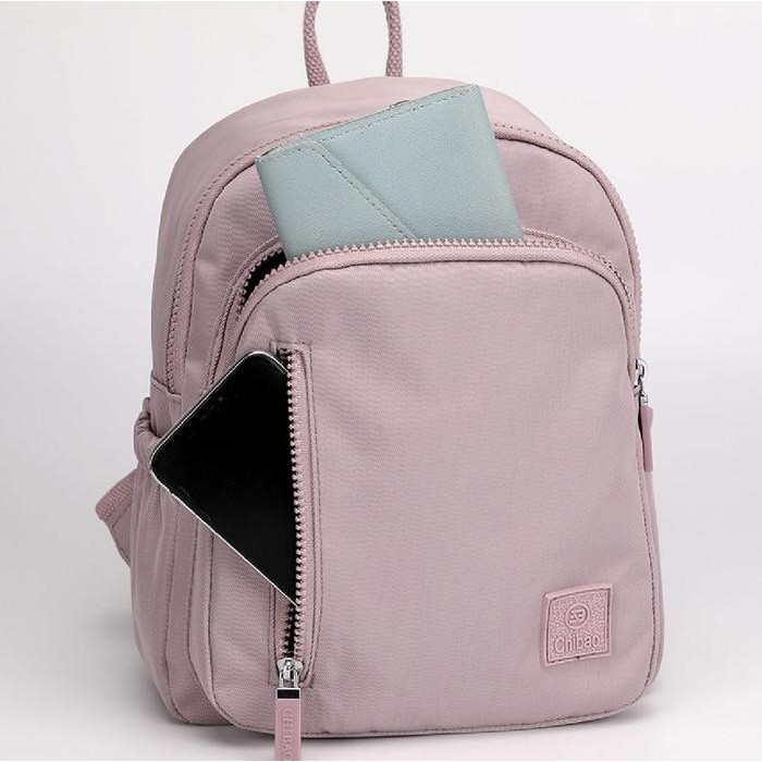 Top Tas Ransel Mini 17288-AB Backpack Kanvas Polos Wanita Tas Ransel Mini Wanita Kanvas Polos