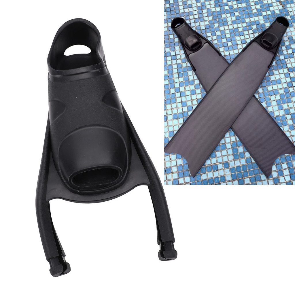 Freediving Fin Foot Pocket TPR Longblade Long Wing Diving Fin Foot Pocket for Swimming Equipment