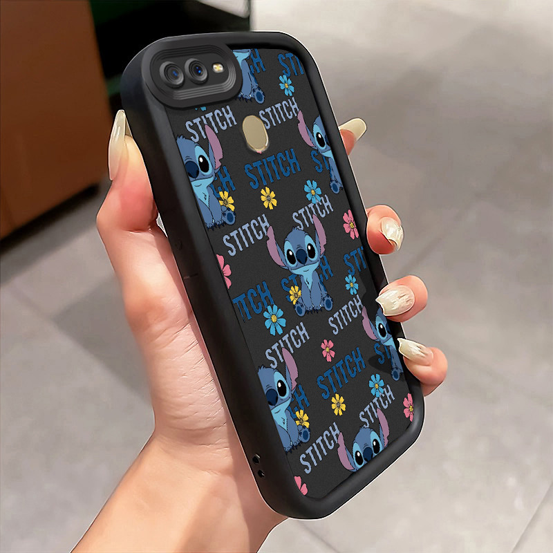 Casing Hp Untuk OPPO A7 OPPO A5s OPPO A12 OPPO A12S A11k Case Blue Stitch Cover Softcase Tidak bermi