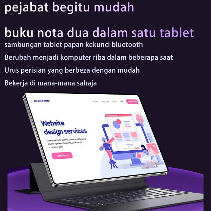 HVHP  Yiyo Asli Tablet Android 10.6 Inch X30Promax Ultra Rom12Gb+512Gb Ram