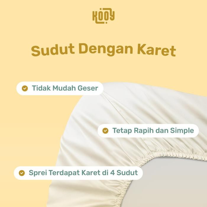 Bed Cover Set Sprei Polos Putih - Ukuran Lengkap