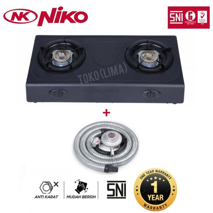 Kompor NK 555 Hitam 2 Tungku Stove Murah SNI Garansi NK555