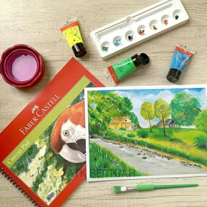 FABER CASTELL CANVAS PAD BUKU GAMBAR LUKIS SKETSA