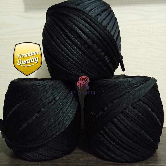 New tali majun pertanian spandex tanpa sambungan (bukan cuttingan pabrik) rafia hitam tali ikat