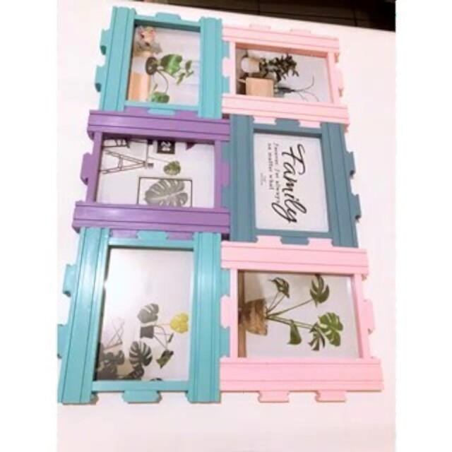 bingkai FOTO 6 FRAME / PHOTO FRAME Plastik bingkai family