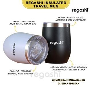 SIAPKIRIM Regashi Insulated Travel Mug Coffee Travel Cup Eggshell Coffee Mug Tumbler Gelas Stainless