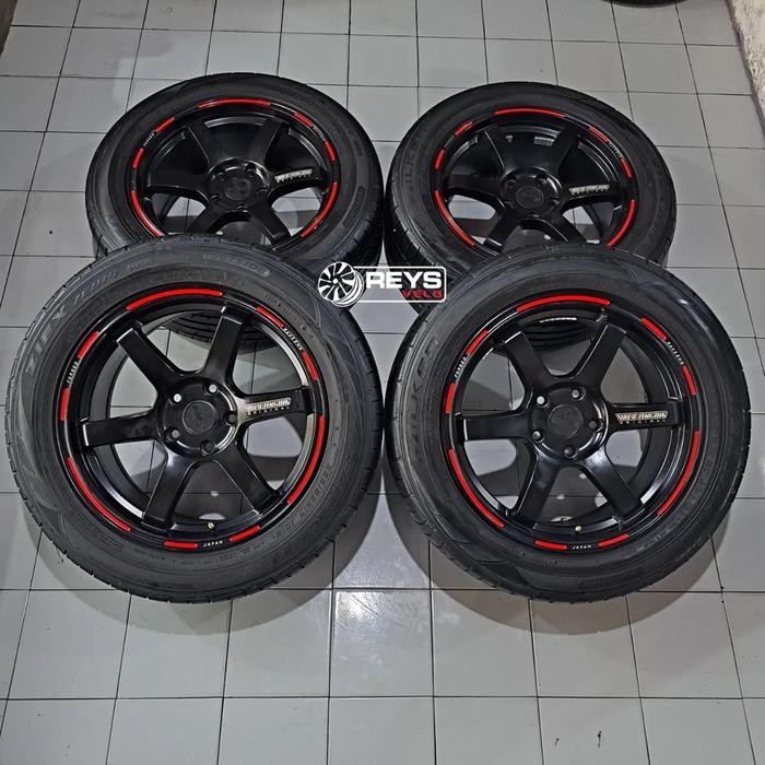 Velg Mobil R17 TE37 Sonic+Ban Falken 255/55R17 Second Like New
