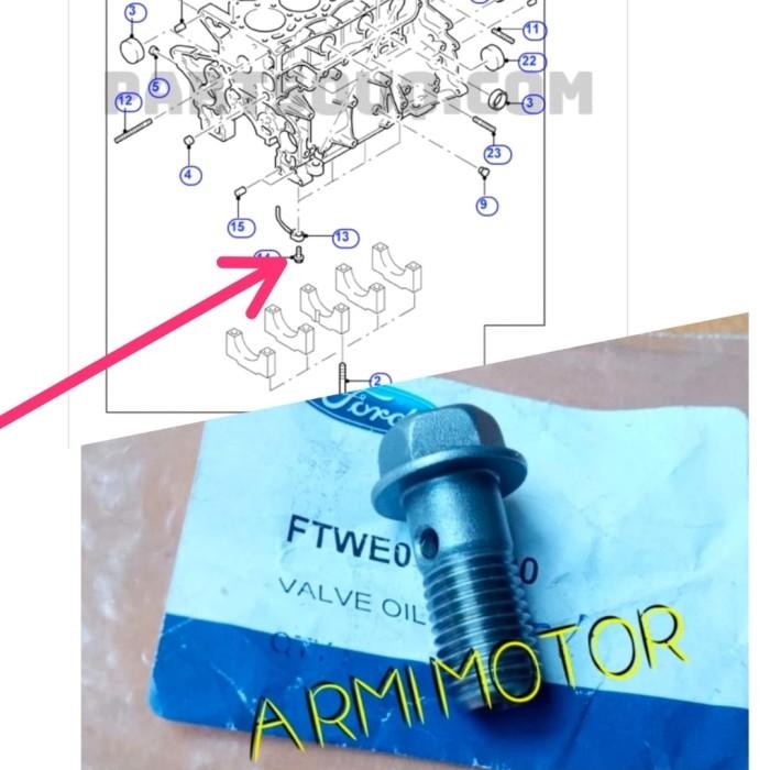 Jual Baut Semprotan Oli Ford Everest Tdci Ranger 2.5 Cc Tdci Genuine Ford Valve Oil Jet We0110590