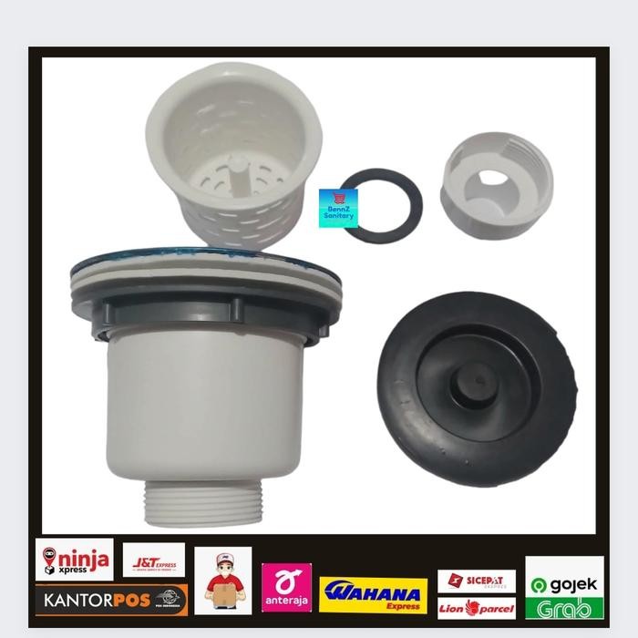 jvat- Sink Tempat Cuci Piring Stainles 1 Lubang / Bak Cuci Piring Stainles
