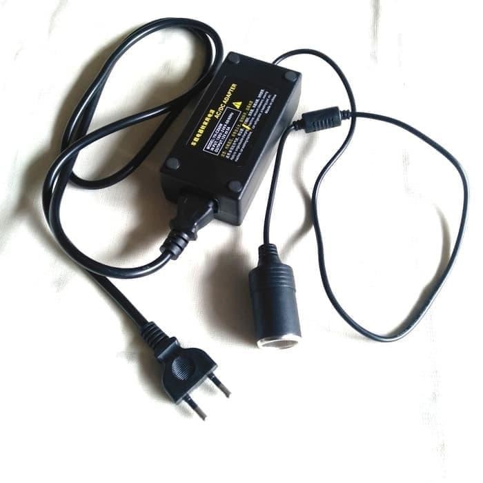 qez7- Converter Adaptor Colokan Lighter Mobil Ac Ke Colokan Rumah - Dc 12V