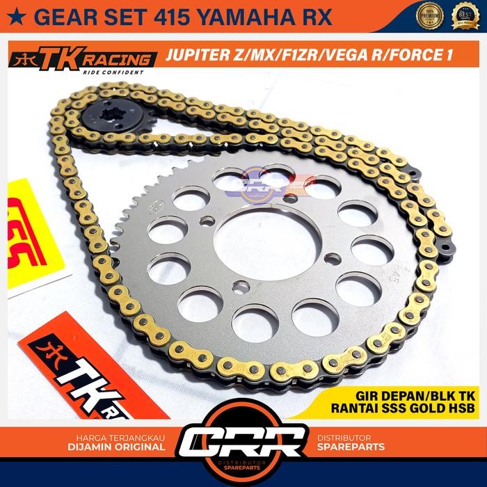 Gear Set Ger Satu Paket 415 Yamaha F1Zr Jupiter Z Vega R Jupiter Mx New Rx King/Spesial Yt115 Ukuran