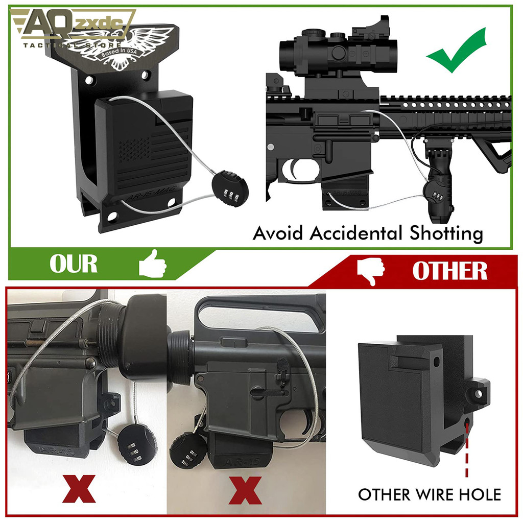 Rifle Wall Mount + Pmag Ar15 Rifle Wall Mount Rifle Wall Mount Secure Wall Garage Room Mount Rifle