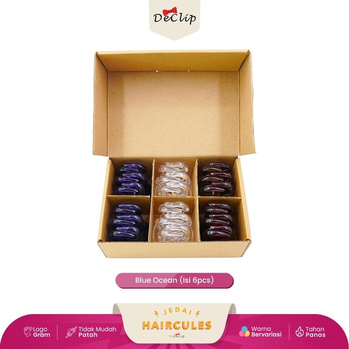 rb8j- Jedai Haircules Declip Original Gigi 5 Ukuran 5Cm Warna Blue Ocean