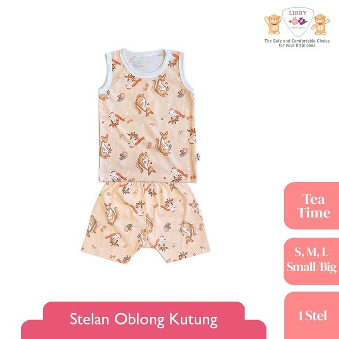 0qwf- Libby Stelan Oblong Kutung Motif Tea Time (1 Stel)