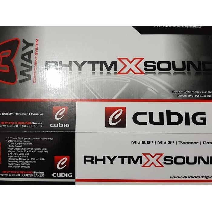 SPEAKER SPLIT 3 WAY CUBIG RHYTM XSOUND