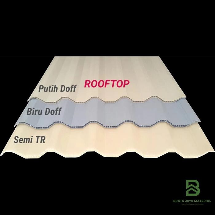 Atap Upvc Rooftop I Series Rumah Gedung Ruko Semi Transparan 4 Meter