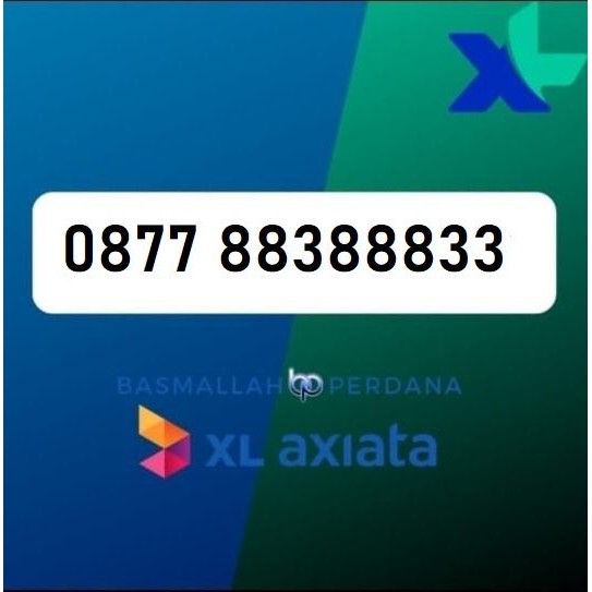 Nomor Cantik XB77 88388833 Perdana XL 4G 5G YOP925