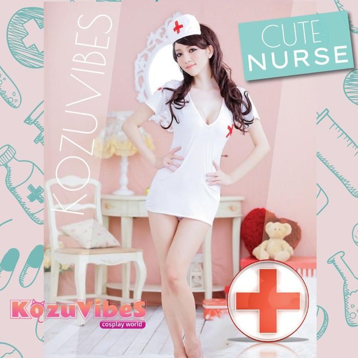 SIAPKIRIM Kozuvibes Cosplay Sexy Uniform Seragam Perawat Erika Cute Nurse READY STOCK