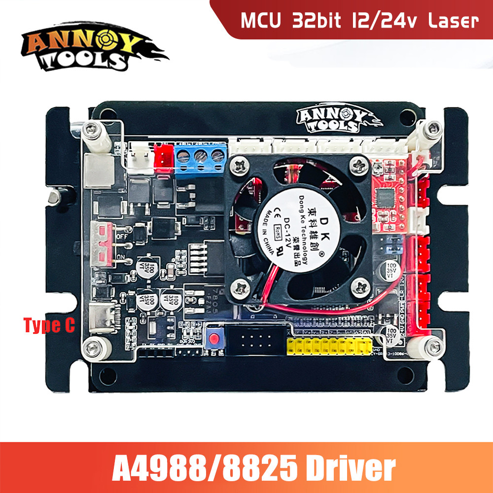 GRBL 1.1 Type C Port CNC Engraving Machine Control Board 3-Axis A4988 Driver, Offline Controller For