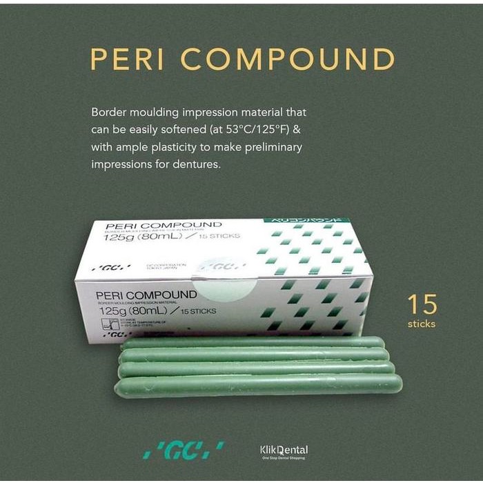 DoneShop- Klik Dental Gc Peri Coumpound 125Gr ( Green Stick )