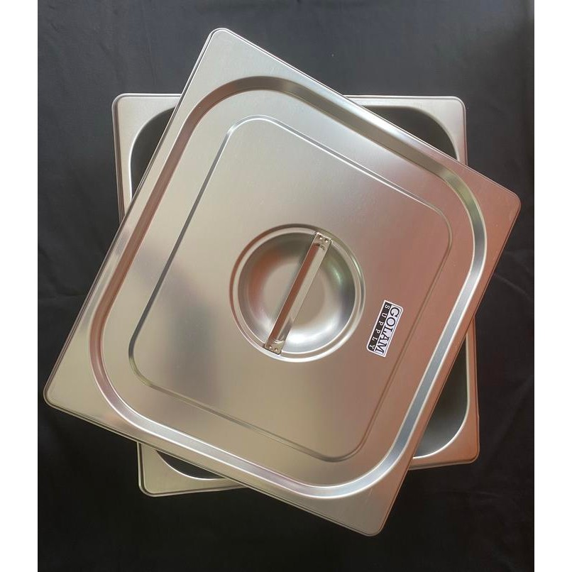 Food pan 2/3 10cm + tutup gastronom chafing dish insert stainless